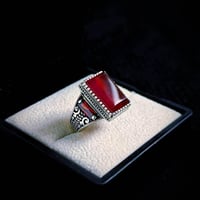 خواتم فضة • عقيق يمني • احجار كريمه