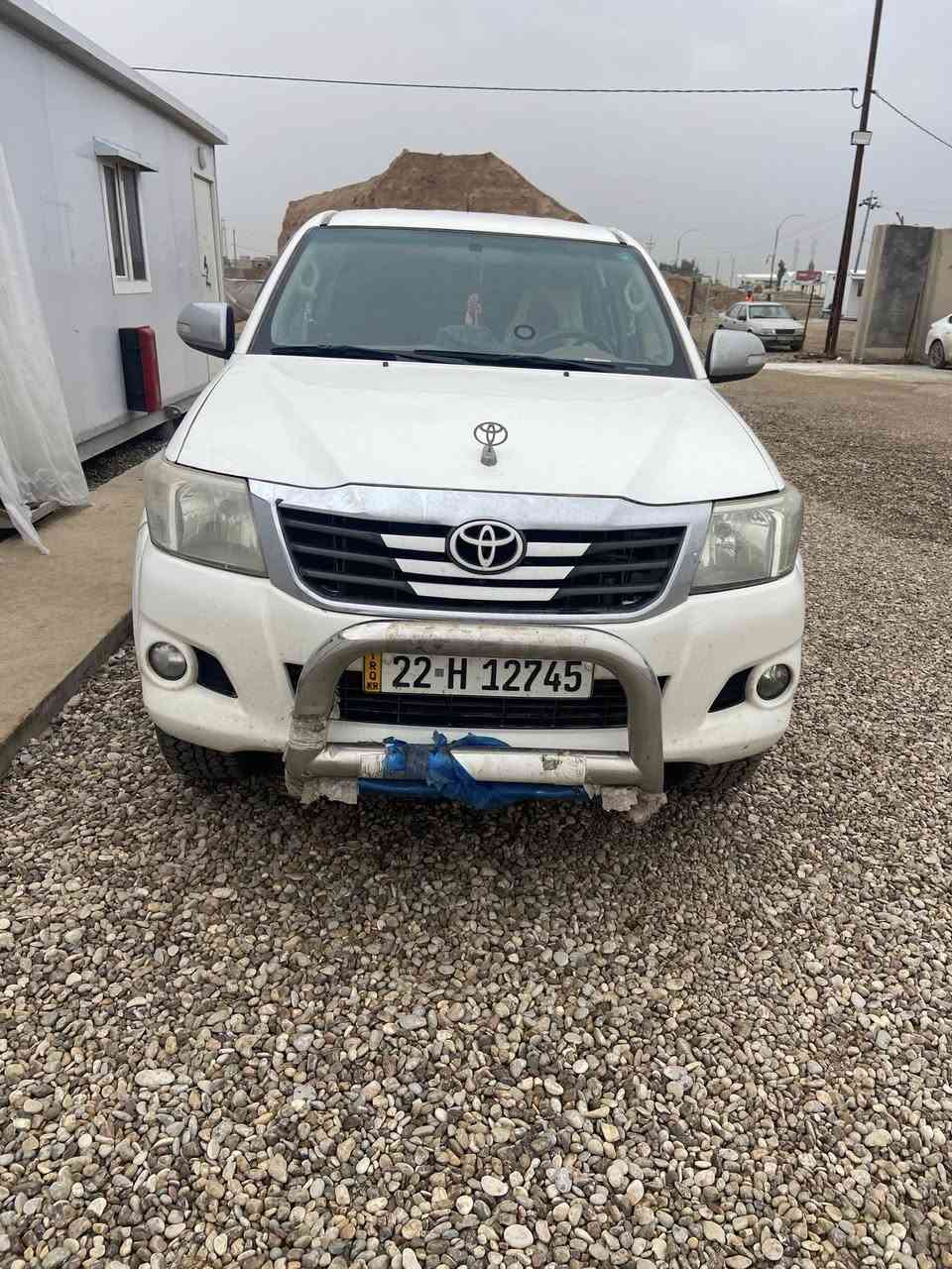 السلام عليكم اخوان تيوتا بيكب  موديل ١٤ گير عادي رقم اربيل الى ٢٠٣٠ السنويه السياره بدون صبغ عدى براس الجاملغ والبنيد مثل ماموجود بلصور طخه بصيطه  مكاني عملي كركوك  والسكن الانبار رمادي ٥ كيلو  ***********
