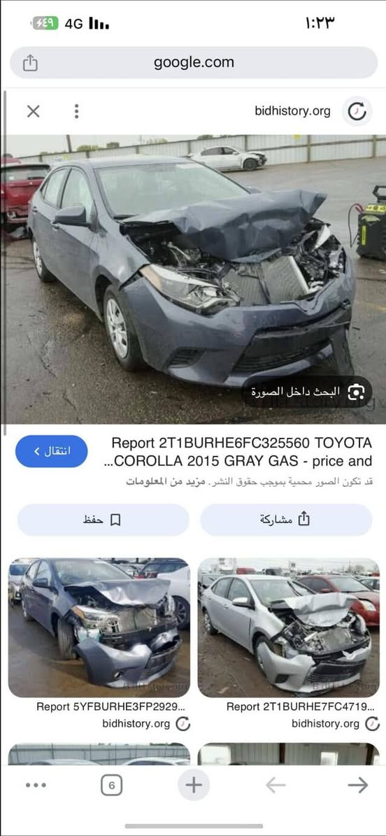 السلام عليكم كورلا 2015 امريكي بيهه بس بنيد صبغ اثر حادثها الموضح بصوره وبيهه قبق صندوق صبغ اثر جراد فقط بدون حادث ماشيه165 باسمي مكاني بغداد حي جهاد خلف مجمع نسيم *********** السعر115 وبيها مجال
