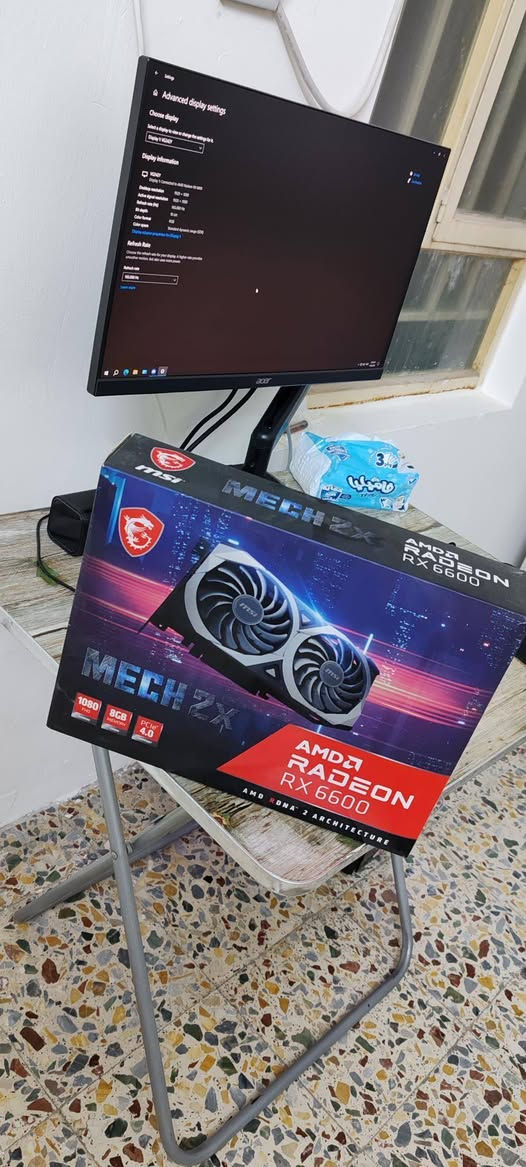 السلام عليكم
للبيع....
R5 3600
RX 6600
16G
M.2 500G
شاشه ايسر 165Hz 0.5Ms
UBS 1500
خلي سعرك و اني ادخلك
المكان الشعب - حي العقاري

***********
