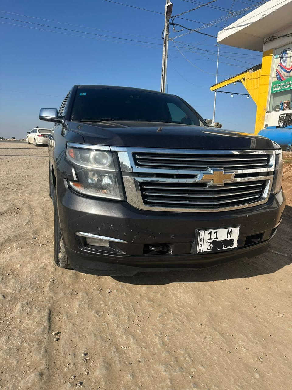 سلام عليكم للبيع تاهو موديل 16 خليجي بيها قطعتين صبغ وشويه بل جنطه رقم بغداد بأسمي الجديدة 
لون السياره رمادي رصاصي 
كير محرك كفاله 
موصفات السياره عاديه Ls
مكان السياره الديوانية 
سونار مالتها موجود بالمنشور 
رقم الهاتف ***********
‏‪***********‬‏
سعر 285 وبيها مجال بسيط
اخون السياره لونها مو اسود
