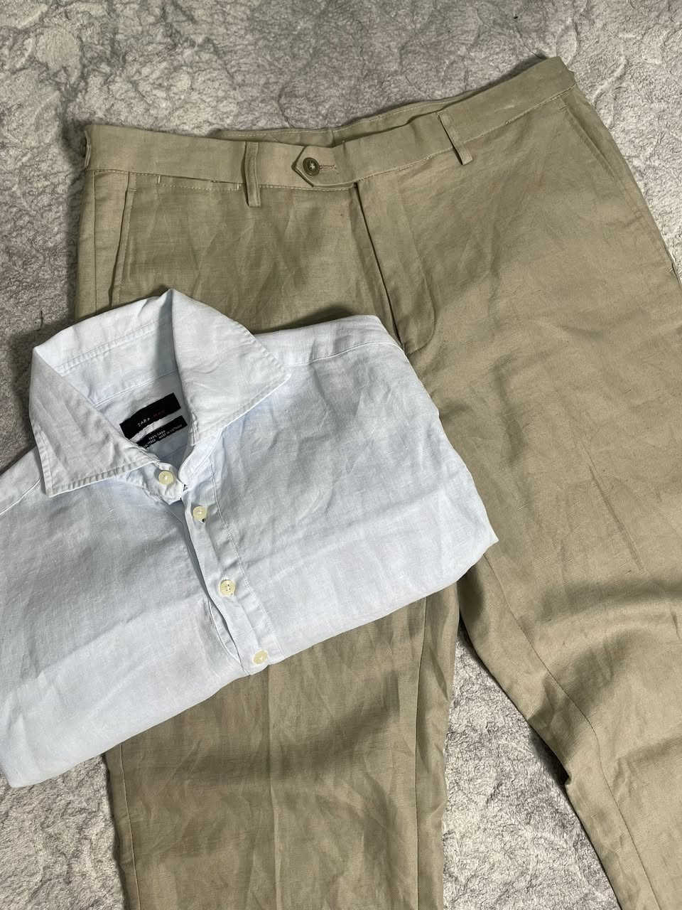 🔥سيت لنن روعة اصلي مليان تفاصيل  ايطالية💯
 🔹سعر: ٥٨ توصيل مجاني

🔹قياس: البنطلون ٣٤
قميس زارا M 
🔹جديد ما ملبوس  
 🔹لون: كما موضح بالصورة

🔹توصيل موجود لكافة المحافظات


**إذا كنت صاحب هذا الإعلان وتريد حذفه لأي سبب، رجاءا أرسل رسالة إلى الدعم الفني**