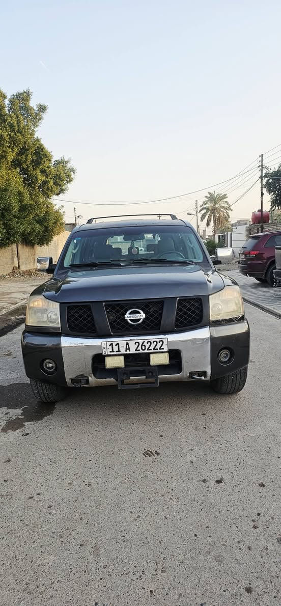 _____ياالله  ____***********    _____
نيسان ارماده  2007 سياره جدا نضيفه
 او جاهزه وارد امريكي كلين بدون ضرر
مصبوغه  احزام جماليه。  سعر 78بيه مجال بصيط
السيارة 7 راكب رقم بغداد  دولي
 مشروع وطني سنويه جديده 2028
حساسات خلفيه اماميه   
اتصال تحكم
نضام
حساسات انذار 
تبريد امامي وخلفي 4 قطع
.كروز سرعه.
كشنات كهرباء   
  اواكس  mb3
4 ويل كب حجم 18 
احساسات اطارات
سنتر لوك   حساسات خلفيه سنتر لوك
كير ومحرك  خير من الله كير واوتوماتيك
مكاني بغداد مدينه الصدر***********
