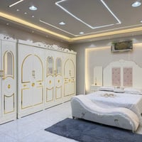 غرف نجارة عراقية • ٨ قطع • سرير ٢٠٠×١٦٠