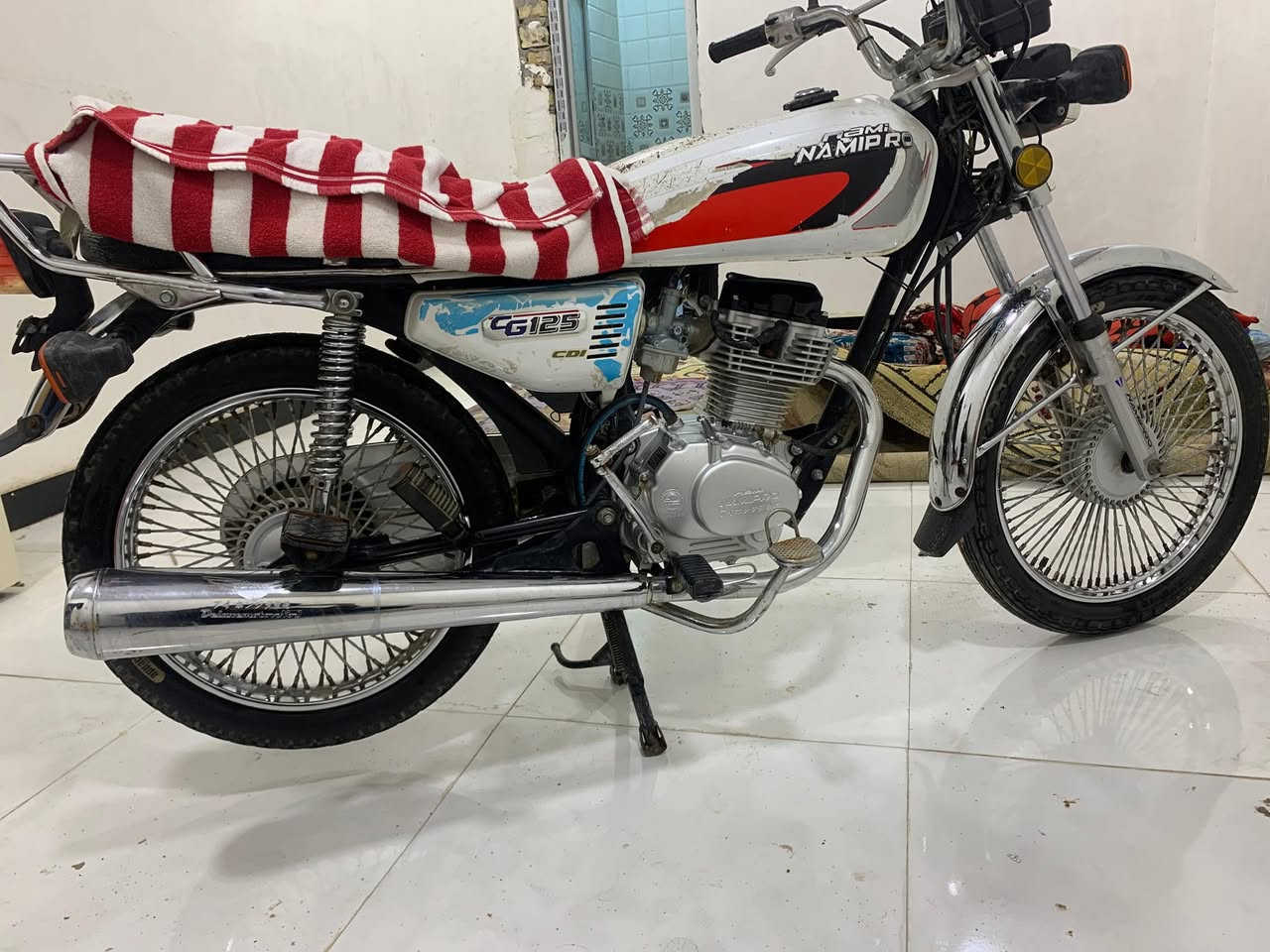 اسلام عليكم 
دراجه ايراني اوراق اصولي مديل 2022 نامه برو اوراقها بأسمي كمرك مدفوع ددراجة كلها بلاديه من الطول لطول نقصها بس كشن رقم الهاتف *********** رقم الواتساب***********
مكاني بصره
