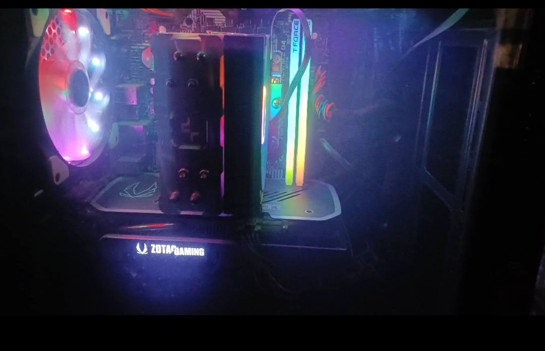 السلام عليكم pc كامل للبيع
نضافته كلش حلوه واستخدامه كلش قليل
مواصفات
------------------------------------------------------------------------
Cpu:Intel i5 12400F Tray
------------------------------------------------------------------------
Fan cpu deepcool Ag400
------------------------------------------------------------------------
M.b : Asrock B760m-HDV/m.2
------------------------------------------------------------------------
Ram:DDr4 2×8 3600Hz Rgb
------------------------------------------------------------------------
Gbu: Rtx 4060 zotax 8gb 2fan rgb
------------------------------------------------------------------------
   M.2 1T lexer ------------------------------------------------------------------------
Power supply WARRIOR AK 600w
------------------------------------------------------------------------
الكراتين مال قطع كله متوفره تجميعه نظيفه كلش ومن توصيل تشوف النظافه بعيونك وحراره كرت تحت ضغط ما تتجاوز 65
سعر نهائي مليون و50 الف


**إذا كنت صاحب هذا الإعلان وتريد حذفه لأي سبب، رجاءا أرسل رسالة إلى الدعم الفني**