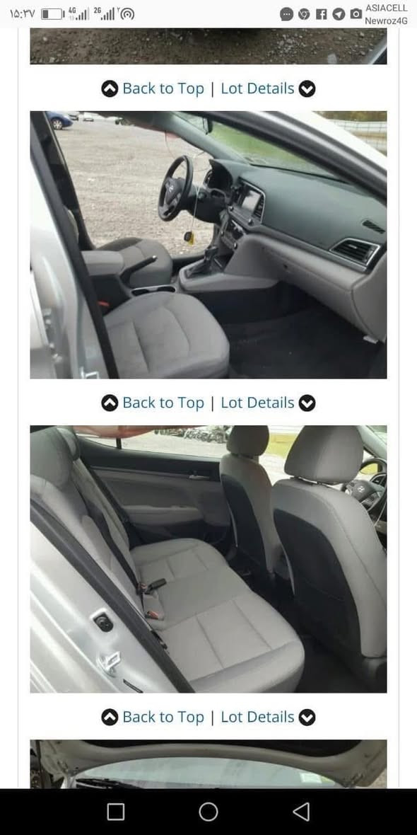 سيارة النترا للبيع 2017  محرك 2000 دوش وارد امريكي رقم سليمانية باسمي سنوية لحد 29 بدون ايرباك بدون حادث حادثها سرقة باب السايق والجاملغ ماشية 109 الف ميل
لون سلفر مكينة وكير خير من الله
شاشة كبيرة
كامرة دوارة
شاشة اعطال
بصمة تشغيل وبصمة ابواب
تدفئة كشنات
رادار جانبي ( نظام النقطة العمياء)
حساس اطارات
نظام ايكو وسبورت وعادي
تبريد بيانو منفصل
تحكم استيرن جهتين
مانع انزلاق
مثبت سرعة
السعر 127 $ بيها مجال
صور امريكا مرفقة مع الصور 
للاستفسار الاتصال على الارقام
***********
***********
