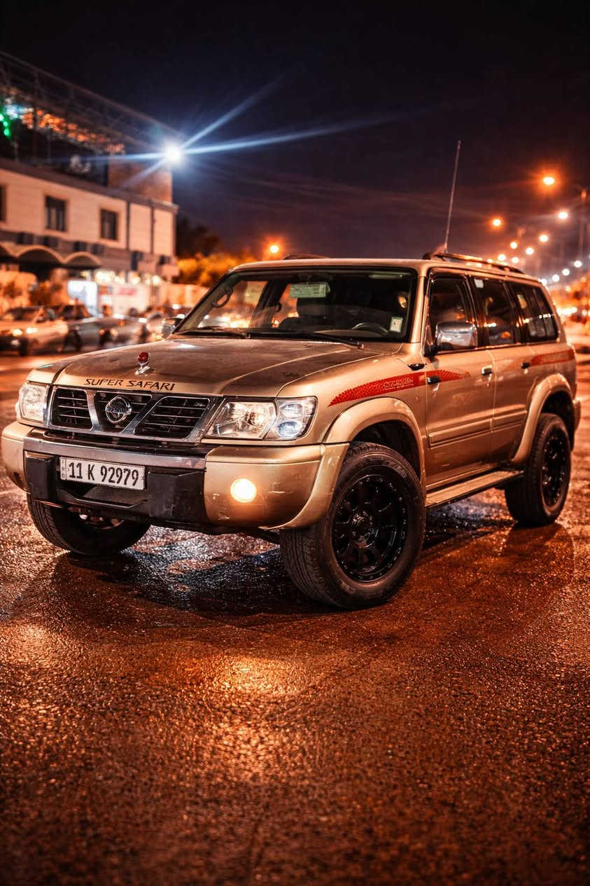 موديل 1999سوبر سفاري
كير اوتو 
بدون صبغ فقط كلير 
رقم بغداد
سلايت 
دبل تانكي 
ويل جبلي 
فول سياره 
غرفه بلادي
كشر شخط مابي
بيع او مراوس 
***********
