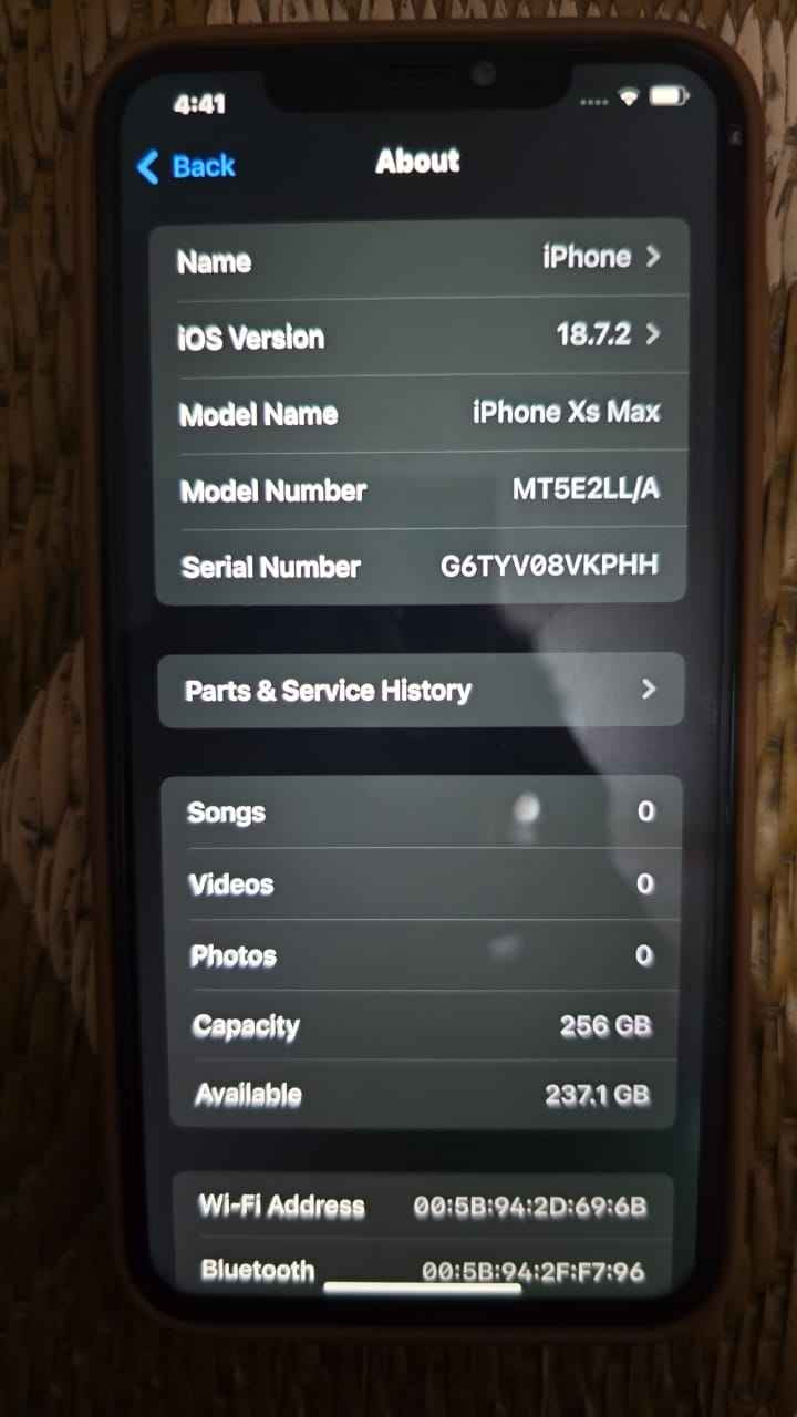 اكس اس ماكس ذاكره 256 بطاريه 83 نضافه شوفت عينك سعر 160 و بي مجال قليل مكان نجف حي السلام رقمي 
*********** النجف, العراق
