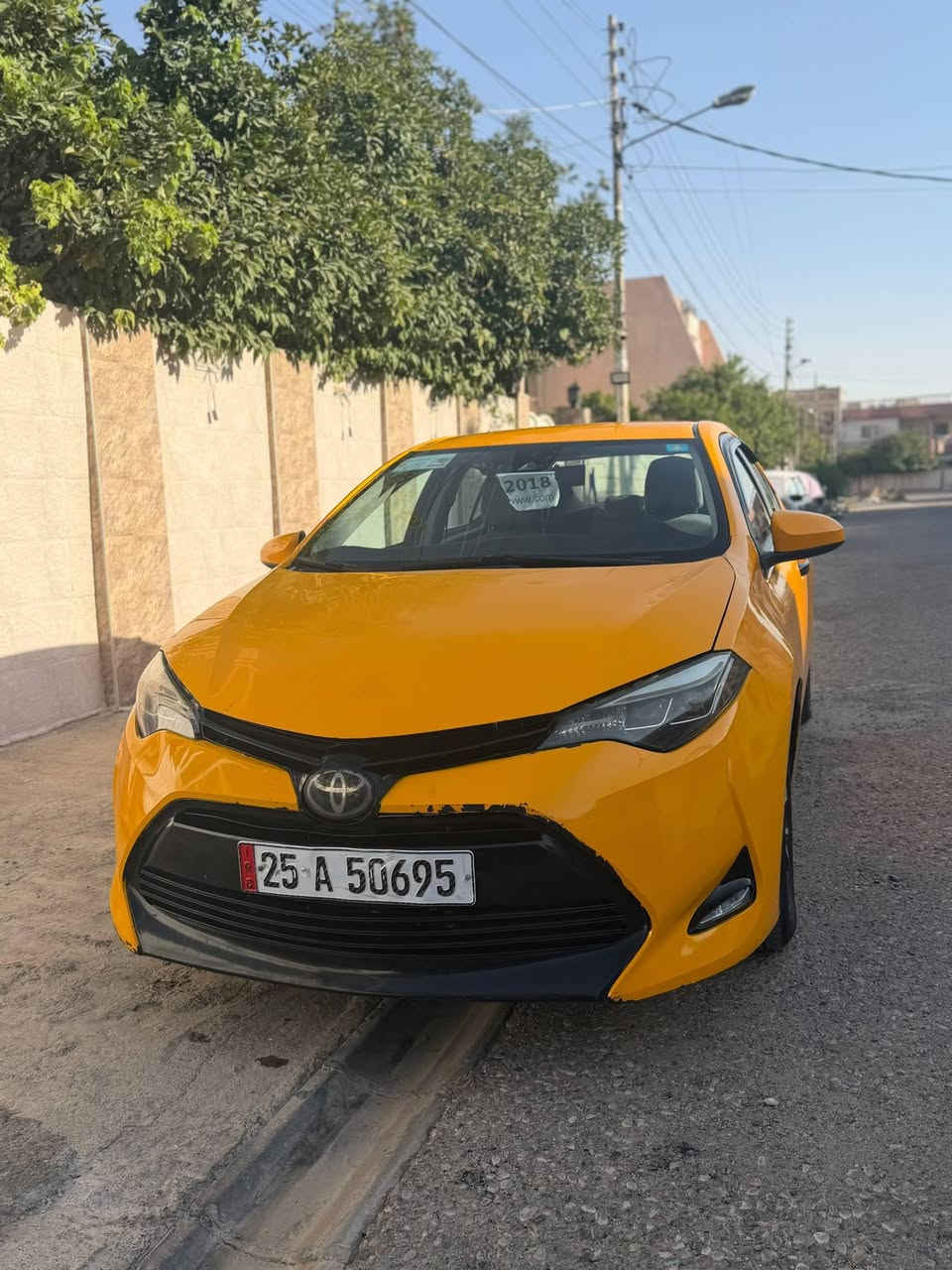كورلا موديل 2018 L
الضرار جاملغ وباب 
الدواخل شاصي السكن تعديل براسه بدون معجون
 سنويه لحد 2031
دفتر بانزين سياره حلوه مال جناي 

 السعر ١٤١

 وبيا مجال مكان السياره كركوك 
رقم الهاتف ***********
***********
