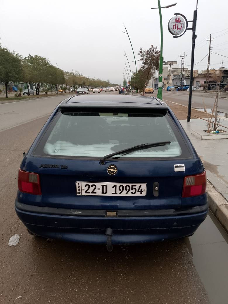 اوبل استرا موديل 94 كير اوتوماتيك محرك 16 بي بيطاقه بانزين رقودم اربيل شرط تحويل  تحويل مباشر سعر 50بي شويه مجال *********** مكان سيارا كركوك حي اسرا كركوك, العراق
