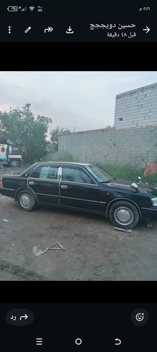 راس ثور اصل مامحور موديل 96رقم نجف مكفولة من عيب شرعي مكينه كير مكفولات تايرات جدد حداديه جديده مكان السياره النصر مكلف بل نشر تلفون ***********
