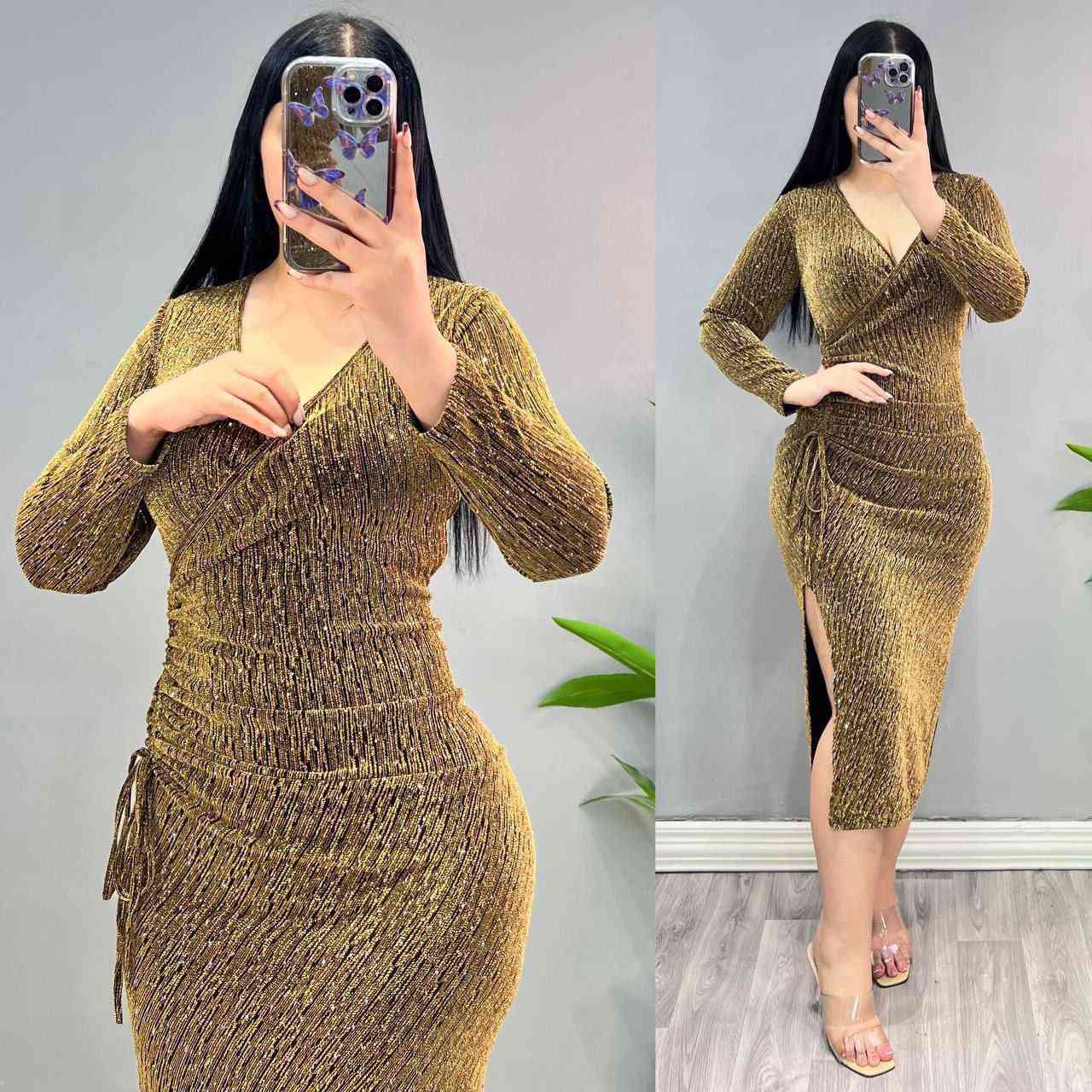 فستان أنيق بتصميم راقي ولمعة ناعمة يخطف الأنظار 🤍
فستان أنثوي مرتب مع فتحة جانبية تعطيك إطلالة فخمة ومميزة في العيد 💕

قماش سلفر ستريتش بلمعة مرشوش ستراس 🤍

القياسات : فري سايز يلبس من وزن 50 ألى وزن 85 كيلو قماش مطاط ✔️ 

سعر العرض مدام هذا بوست الافتتاح 25 والتوصيل مجاني لعيونكم ♥️♥️..


**إذا كنت صاحب هذا الإعلان وتريد حذفه لأي سبب، رجاءا أرسل رسالة إلى الدعم الفني**