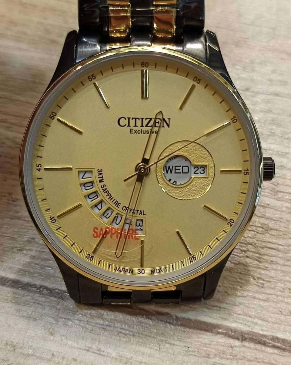 ساعة (citizen)  كوارتز
مكينة کوارتز بیطاریة مایوتا اصلي
نافذة للعرض التاريخ وايام الأسبوع
جام زفیر ضدالخدش
ضدالماء
نسبة النظافة 100%غیر مستعمل
قطر 40ملم
السعر 130الف
مکان السلیمانیە/یوجد توصیل


**إذا كنت صاحب هذا الإعلان وتريد حذفه لأي سبب، رجاءا أرسل رسالة إلى الدعم الفني**