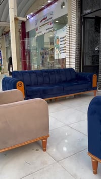 كنب تركي • ٨ نفرات • خشب زان طبيعي