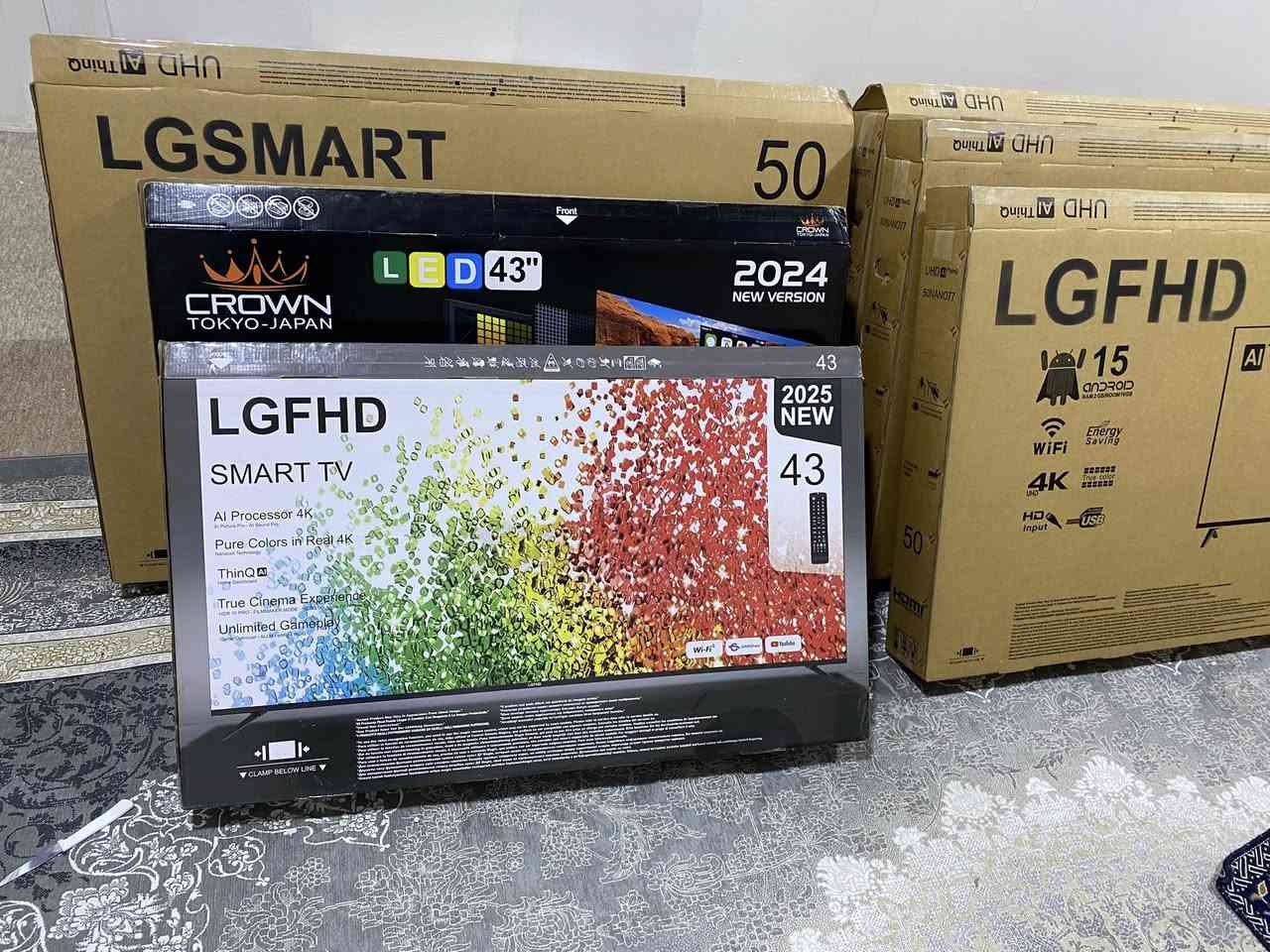 وةجبةيةكي نويي تيفيمان بو هاتووة لة ماركةي 
LG UHD شاشة 50 
LG PLUS 50شاسة 
LG SMART  50 شاشة @
LG FHD 50 شاشة 
LG FHD 43شاسة 

فول مواصفات سمارت 4K  واي فاي بي ايتار موديل 2025 بو هةردوو جوري آيفون و أندرويد رةبت اكريت بةموبايلةوة زةماني 1 سالي لةگةلداية بو نرخ نامة بنيرن يان تيل بكةن ***********
