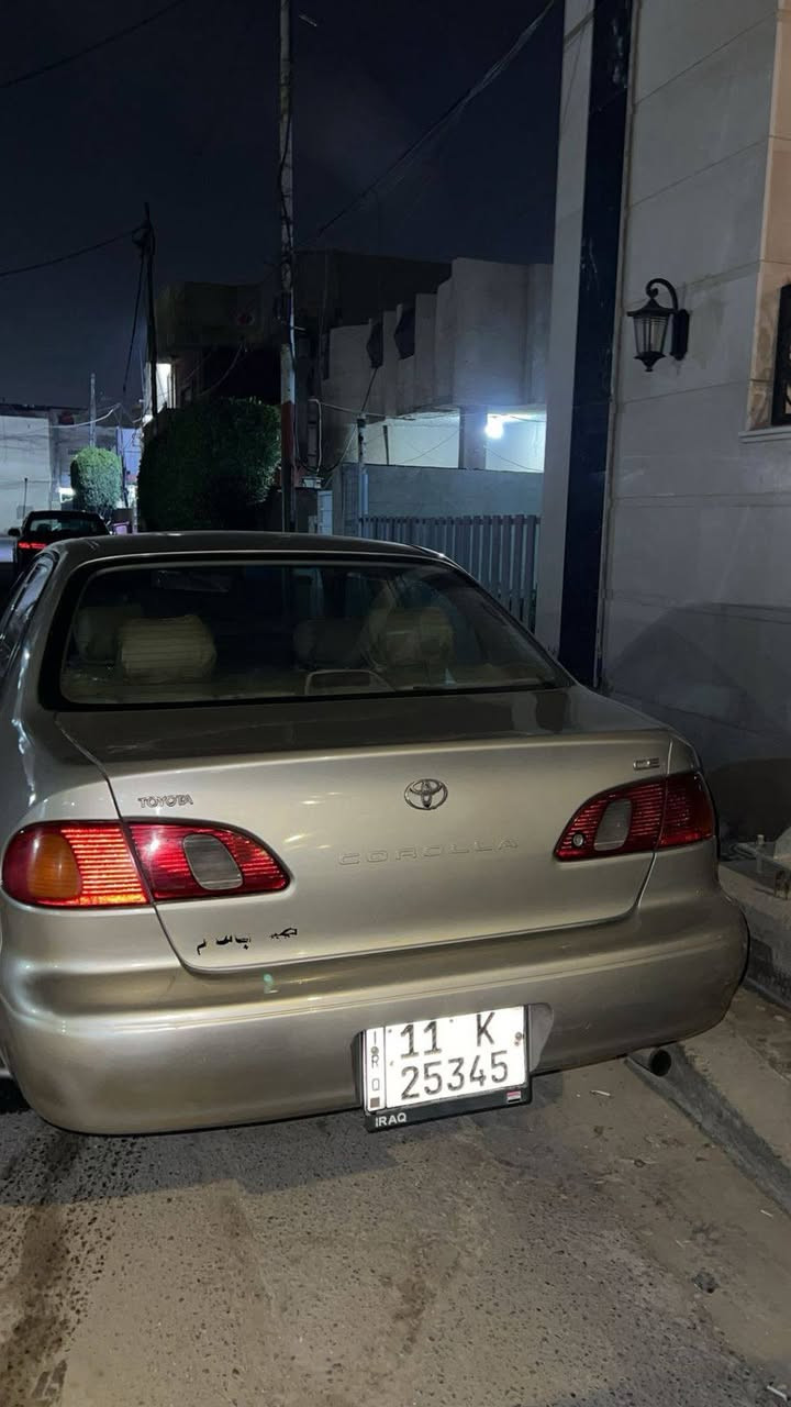 السلام عليكم تيوتا كورلا مديل 2000 سياره سياره جاهزه وكير محرك بل جيس صدر امامي خلفي بل جيس تخم تايرات كله جديد دوشمه جديده كله كهربايات كله شغال عل بلاد؛ السعر 63؛ رقم بغداد انكليزي؛ ***********  مكان سياره؛ بغداد الدوره شارع 60
