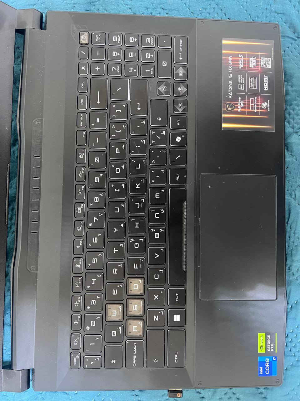 MSI Katana 15 HX

للبيع او مراوس ماك بوك m4

للبيع لابتوب MSI Katana 15 HX B14WFK-660XAE

مستخدم شهرين فقط ✨ (نظيف جداً، بدون أي خدوش أو مشاكل)

💻 المواصفات:

• المعالج: Intel Core i7 14700HX (جيل 14)

• كرت الشاشة: NVIDIA GeForce RTX 5060 8GB

• الرام: 16GB DDR5

• التخزين: 512GB SSD NVMe

• الشاشة: 15.6” FHD 144Hz

• نظام: Windows 11 Pro


**إذا كنت صاحب هذا الإعلان وتريد حذفه لأي سبب، رجاءا أرسل رسالة إلى الدعم الفني**
