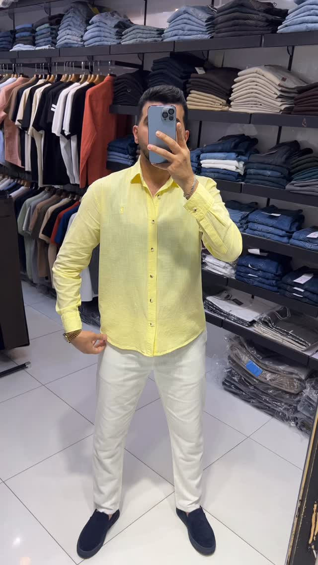 قميص ماركه خامه قطن ٥٠٪؜ للن ٥٠٪؜ متوفر(10 لون✅)
قياسات S M L XL XXL قياس المعروض L
بنطرون ماركه قياسات من 30 إلى 40 
المنشئ تركي 🇹🇷 
توصيل بغداد 5 الف  توصيل محافظات 5 الف
العنوان بغداد مول زيونه طابق الاول 
التواصل دايركت او واتساب ***********
