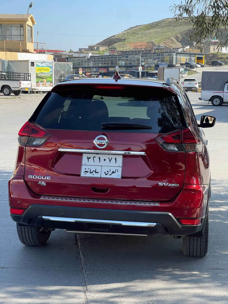 نيسان روگ ٢٠١٩ sv awd
چه مه لخ بونيت بوياخه 
کوشن هیتە ر 
سندوق جە گ
سندوق شه ق 
دە بل ئە کسل
تایە ی تازە یە

تە نها ٦٧ هە زار ڕۆشتوە
ئيرياگ به س سوكان گوراوه به شه ريكه
مه كينه ٢.٥ 
ساردي نيه 
سه نه وي تازه يه تا ٢٠٢٧
تايه ي تازه يه
*********** 
***********
سليماني السليمانية, العراق
