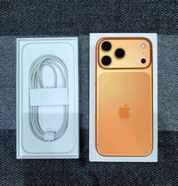 17 برو ماكس برتقالي ذاكره 256 سيم كارت ZA   بطاريه 100 نظافة 100 ملحقا...