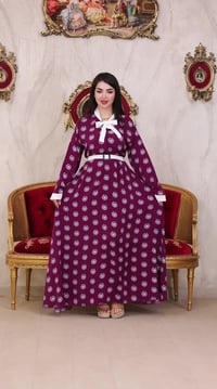 فستان نسائي • خامة مارينا • فري سايز ١١٥ كيلو