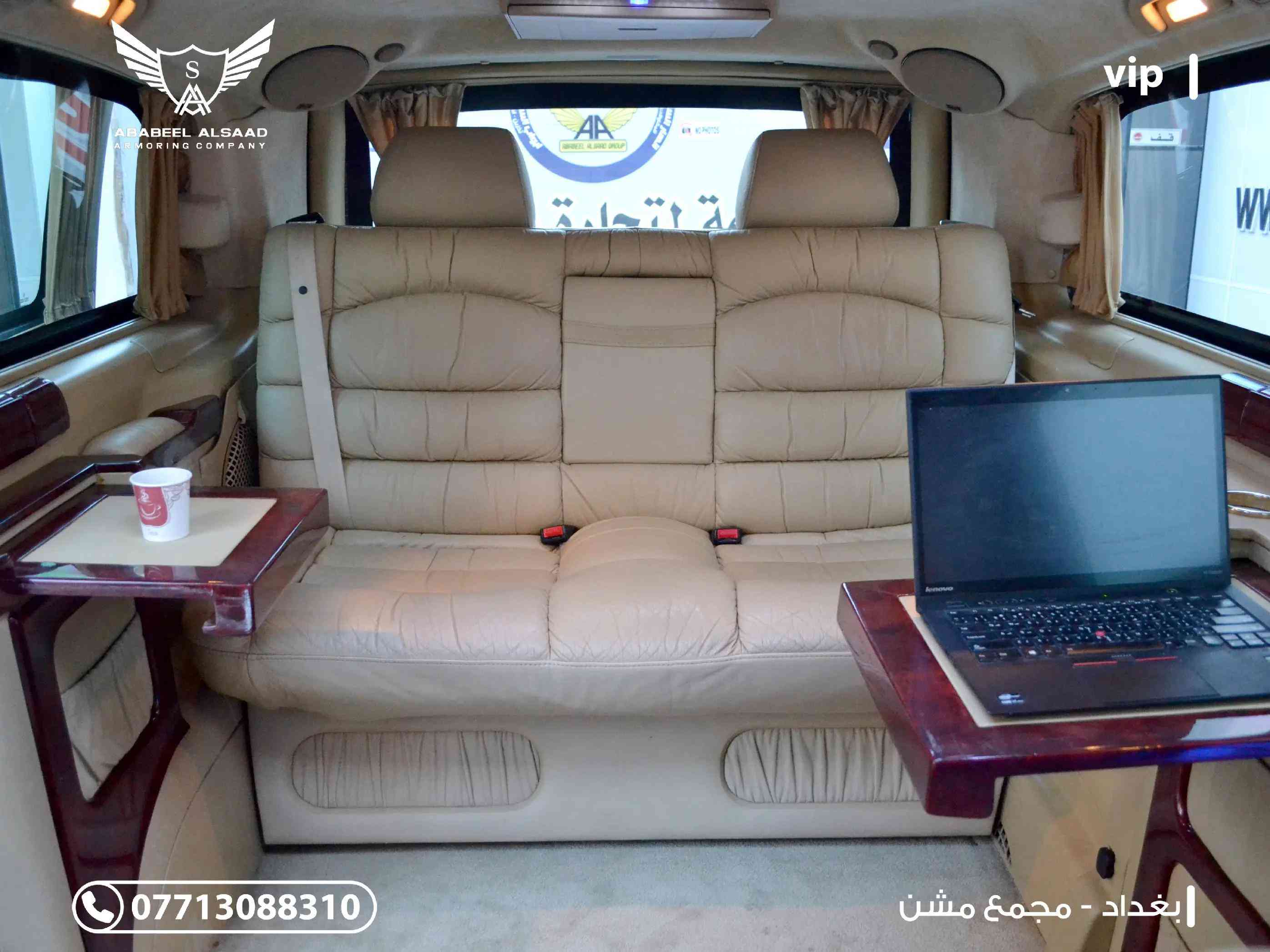 #للبيع .. مرسيدس ڤيانو #vip غير مصفحة سيارة العائلة الاكثر رفاهية على الاطلاق مواصفات السيارة وغرفة الــ vip: فيانو #باص  موديل ٢٠١٠ رقم بغداد سعة المحرك ٣٥٠٠ - ٦ سلندر سقف بانوراما سلايد كهربائي في مقصورة السائق سلايد كهربائي في غرفة الــ vip تلفزيون كهربائي التحكم في القطع او الفتح بين السائق وغرفة الــ vip شاشة تلفاز ثانية عند سقف غرفة الــ vip غرفة الــ vip سعة ٥ اشخاص وشخص مع السائق باب سلايد كهربائي التحكم من الخارج والداخل والسائق مقعد الــ vip كهربائي التحكم وقابل للانبساط وتحويله الى منام ثلاجة كهربائية ذات سعة كبيره طاولات كهربائية التحكم جهاز اتصال بين غرفة الــ vip والسائق جميع الجلود والمواد المستخدمة اصلية ومستوردة لصالح شركتنا حصراً بالاضافة مكان خزن الزجاجات وانارة رائعة التحكم في جميع السيارة وستائر للزجاج وشمسية اصلية مع السيارة وخدمات وتفاصيل وديكورات كثيره جدااا للاستفسار اتصلو بنا : 📞 *********** 📞 *********** 📍 بغداد – مجمع مشن #شركة_أبابيل_السعد 
