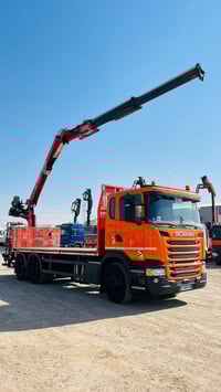 سكانيا R450 • رافعة فاسي 185 • أربيل شارع كركوك