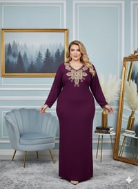 دشداشة صيفي • كشمير تركي • تطريز صدر