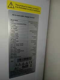 عندي منظومه للبيع ٦ الواح وبطاريه s volt. 5kw ولنفيرتر 5kw صار ٤ أشهر ...