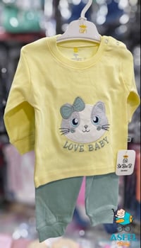 بيجامة كم طويل • مقاس ١/٢/٣ • جملة فقط