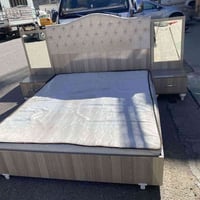 طقم سرير • مرتبة عسلي • كومودين