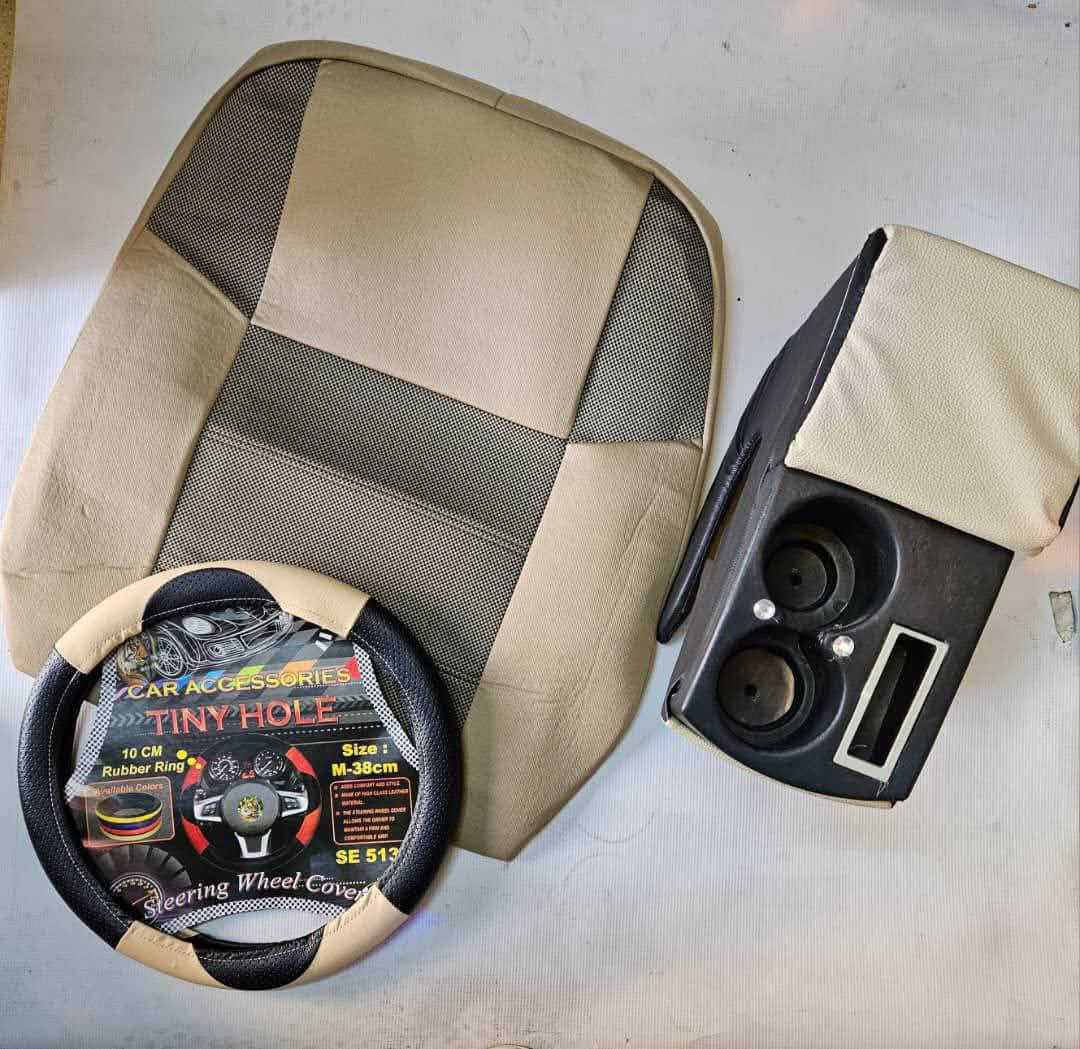 #عرض_خاص_لمدة_يومين_فقط🔥🔥🔥
#العرض_الاحلى🔥🔥🔥
#العرض_المنافس🔥🔥🔥
 فرش تلبيس نوعية فاخرة+طارة دركسيون نوعية فخمة+ قنصل كاستين خشب مدوزن وتلبيس فاخر
 بس بسعر قطعة وحدة
بيركب لجميع انواع السيارات 💫
بضاعة تقيلة وبترفع الراس💫  
قماش فاخر على الآخر 💫
مع تلبيسات مخدة مع تلبيسة طارة جلد💫
موجودة معظم الألوان تقريباً💫
العرض كامل فقط ب .... 

السعر بنقطة🔥🔥


**إذا كنت صاحب هذا الإعلان وتريد حذفه لأي سبب، رجاءا أرسل رسالة إلى الدعم الفني**