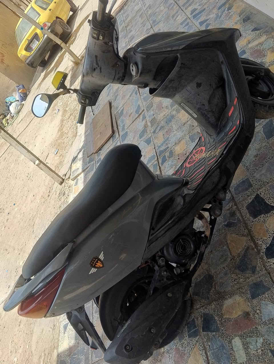 سلام عليكم بريز للبيع دراجه كلش حلوه اخت رمبه مكينه بلاده مامفتوحه ابد كبريتر بلادي نعمه حيل صوت متسمع كهربائي كله شغاله كيج بانزين كيج سرعه اشاير لايت كله شغال  سعر 500 الف *********** بغداد بلديات
