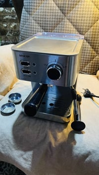 مكينة قهوة • ستانلس ستيل • 1050 واط