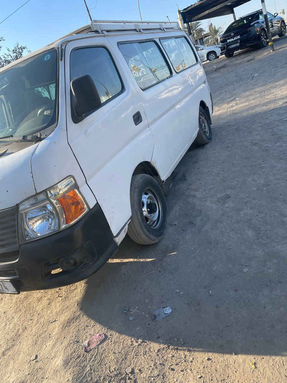 السلام وعليكم سياره نيسان ورفان موديل 8سياره جاهزه من كير محرك اكسل تبريد شغال ومجفيه كبل للشارع السياره بسمي ورقم نكليزي ومكاني بغداد الرقم الهاتف ***********
