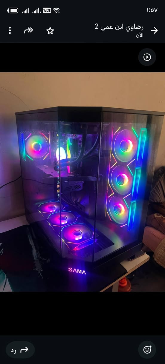 Rx 6750GRE  السلام عليكم بيسي كامل للبيع  
RYZEN 5 5600x 

Ram 16 3600G

Mb b450 

Liquid cooling sama 360

Case sama 

M.2 1T

Power Supply 750W
وشاشه ASUS 240هيرتز
 سعر مليون و200 مع UBS وماوس وكيبورد وماوس باد
***********  وتساب او خاص
