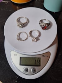 ٤ محابس • فضة • مع شهادة