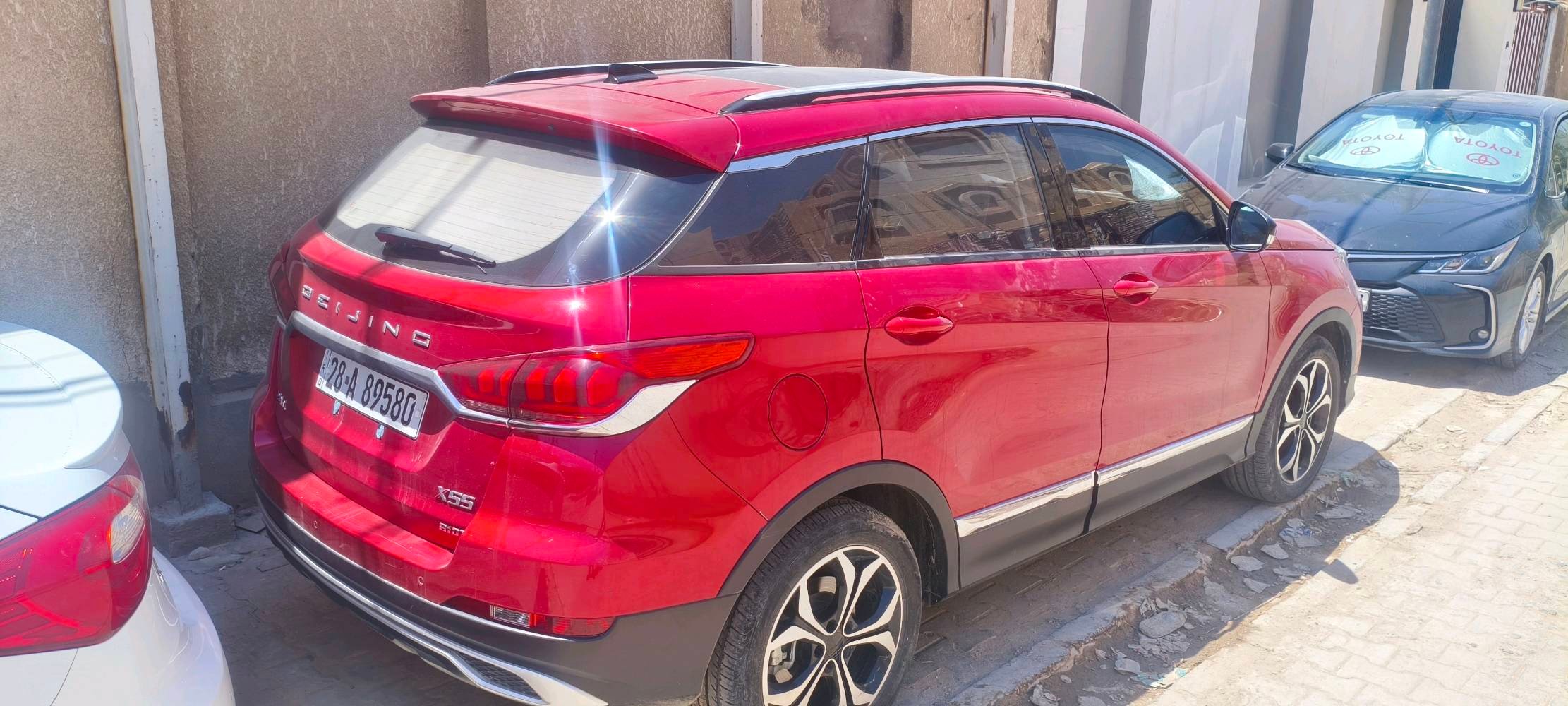 بايك X55 (BAIC) صيني محرك وكير ماستبوشي يباني موديل 2024 
اللون: أحمر مميز 🔴 

الممشى: 38,000 كم فقط.

المواصفات: سقف بانوراما، تشغيل ودخول بصمة ، مشموله بالضمان ، ماخذها زيرو من مصرف ، كامرة خلفية و حساسات 
، السيارة تيربو 210 ، ما نازل السبير ، مغلف اربع جام  غلاف حراري 70% مثبت سرعة ، 
السعر: 22 مليون و500 ألف دينار.
و البيع وكالة عامة 

المكان: النجف الأشرف / الكوفة.

📞 ***********
اكو واساب