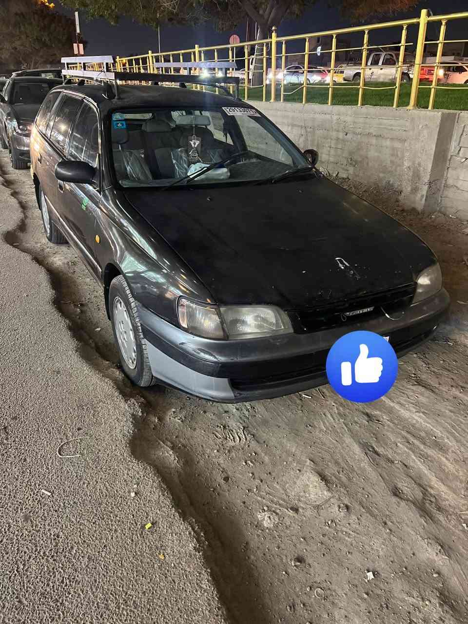 البيع كورالا ستيشن موديل ١٩٩٦ 
كير ومحرك خير من الله 
تخم تاير 
باتري جديد 
دوشمه جديده 
سياره مال جناي 
***********
***********
