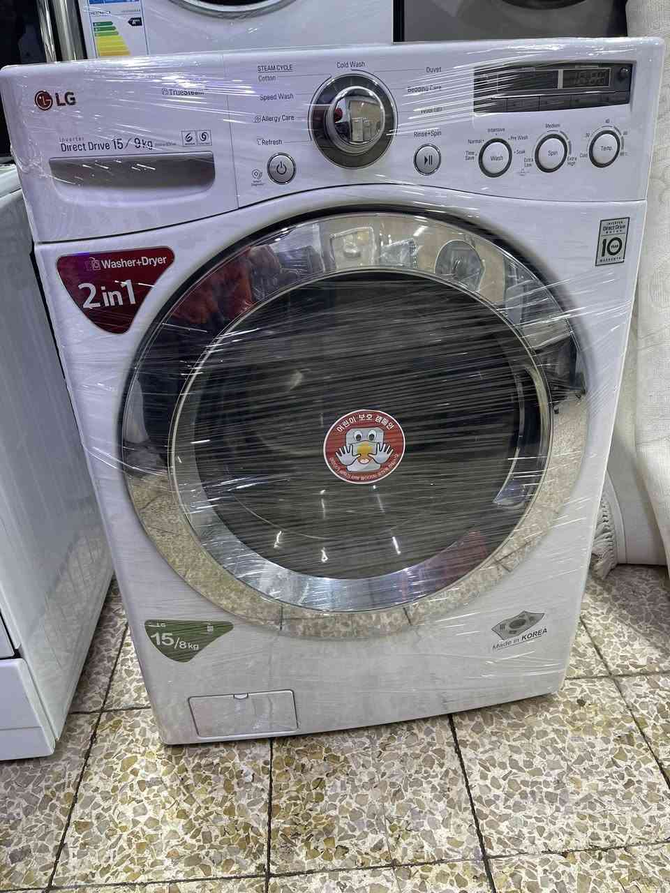 غساله ئوتميتك LGفول موصفات بخار(مكوى)بي 15كيلو فول موصفات نظيف100%100بشرط شغل بشرط بلادي ممصلح شركه بعد صناعه كوريا لاصلي اي ستفسر عل***********وتساب
