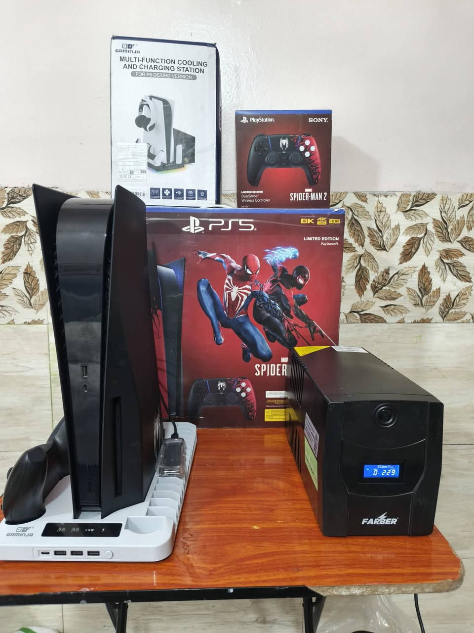 5 فلات  امريكي نسخه سبايدرمان اصلي  اخو الجديد  مهكر نظام التهكير حديث يشغل كل العاب بي 10 العاب 5 وبي  لعبه 4 وياه هارد خارجي واحد تيره(2.m)مع جوستك اصليه سبايدرمان مع  يو بي اس حجمه(2500) وياه قاعده شحن  //مكان بغداد علاوي شارع6
*********** السعر مليون قفله  اللي ما يعجبه المنشور خليه يعبره
