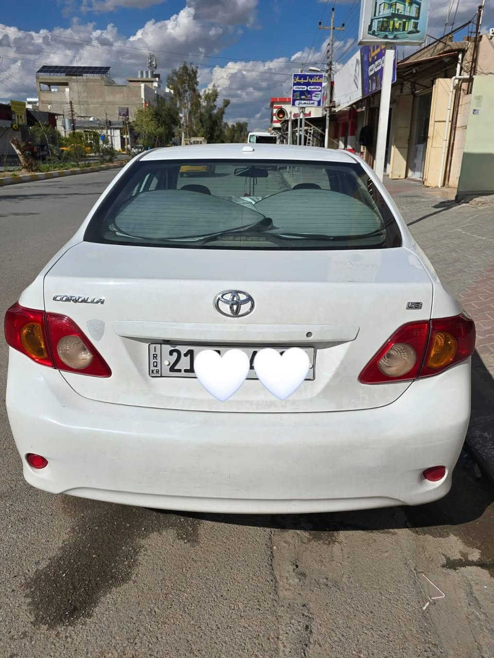 سلام عليكم سياره كورلا للبيع رقم شمالي قطعتين صبغ فقط موديل 2010 سعر 120 بيها مجال مكان كركوك ***********
