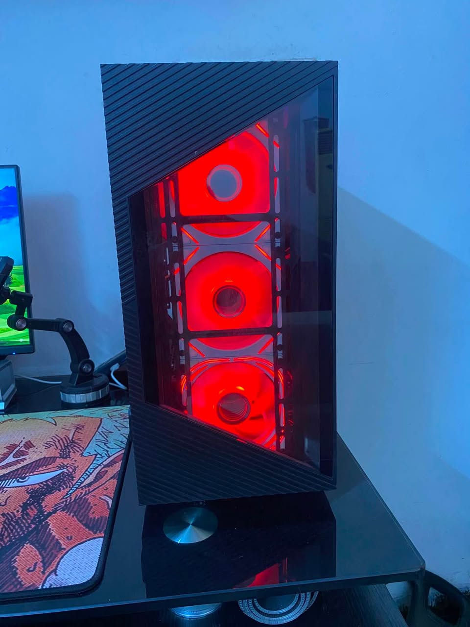 تجميعة العاب تشغل اداء قوي بكل الالعاب 
مواصفات 

حاسبتي 
gtx 1070 8 g
I5 9400f
ram 16 ddr4 2400
ssd 230g
ssd 512
m.2 1tb
mb b365 msi pro
psu 600w
case 4 fan argb hub 
cooler gas deepcool

واتساب : *********** بغداد, العراق
