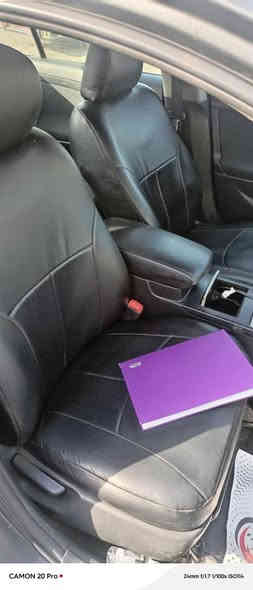 كامري 2008le ويل ١٧فتحة داخل اسود الضرر جنطة عليها ادامة كاملة تخم تاير باتري صدر تبريد شلع بدلته كلفني ٩٠٠كله اصلي مدوشمة وشاشة وبدلت دهن كير وفلتر وهاي تقريبا كل موصفاتها  مكاني الغزالية شارع مدير الامن السعر ٨٥ ورقة وبيها مجال بسيط ***********متواجد من ١٠الصبح الى ١٠بالليل اوالتواصل بالماسنجر
