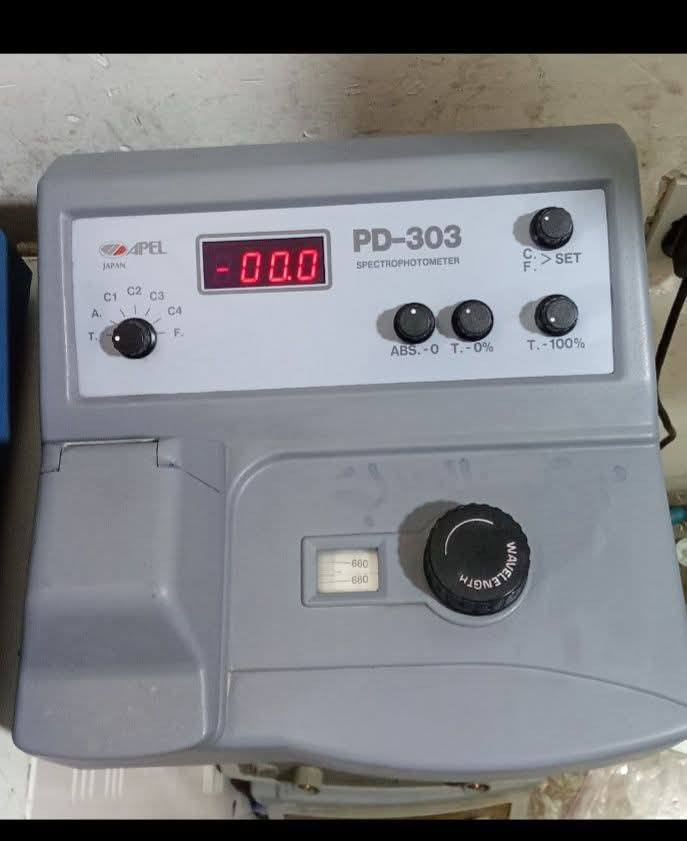 السلام عليكم
توجد أجهزة مختبر سبكترو للبيع 
سبكترو اوبتيما ياباني الصنع السعر 575 ألف 
سبكترو ابل ياباني الصنع السعر 525 ألف 
سبكترو ديجيتال هندي الصنع 325 ألف 
طابعة كانون مستعملة 100 ألف 
للاستفسار الاتصال بالرقم ***********
