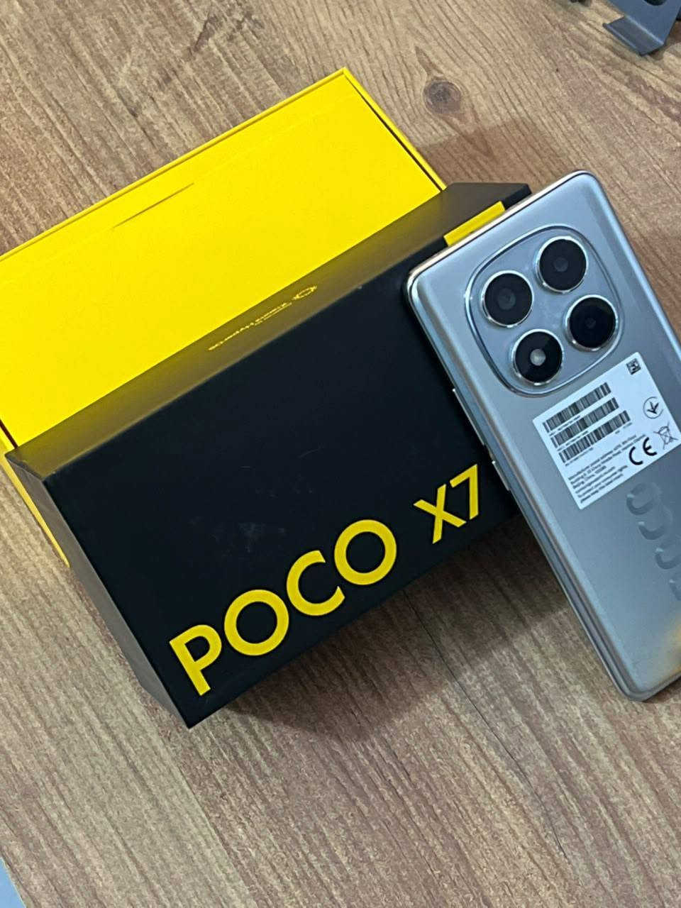 POCOx7
صحة البطارية 98 ٪
جديد حته لزگة الوكاله بي 
مستعمل قليل مشتري قبل فتره بعده جديد
ذاكره 512
سعره 360 وبي مجال
للتواصل واتساب ***********
