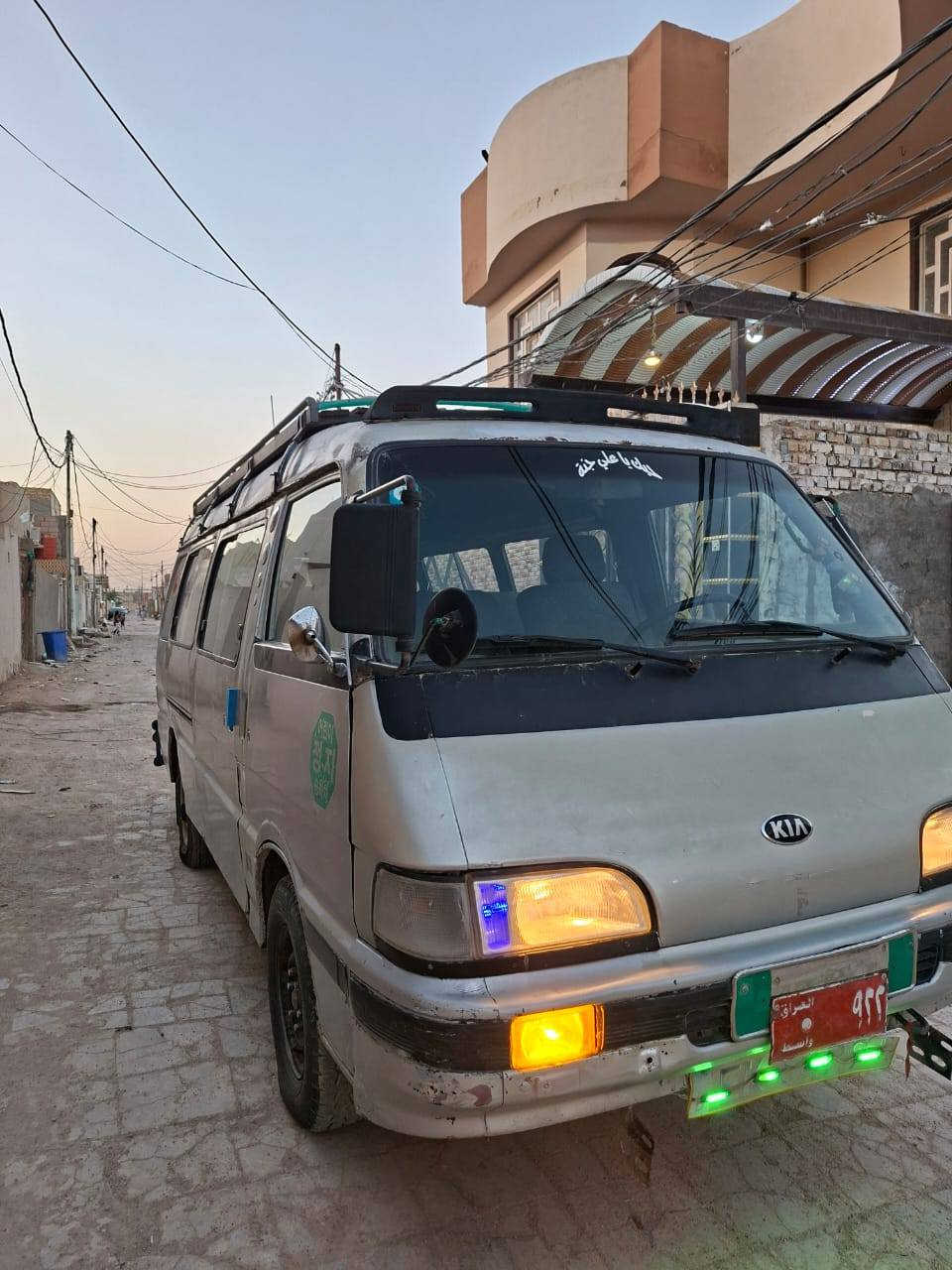 السلام عليكم
للبيع كيا آسيا موديل ٩٣ 
محرك 3000 جديد
تخم تاير جديد
رقمها (واسط) صدامي 
مالكها موجود يداور ثاني يوم 
السعر ٣٥ وبيها مجال 
للاستفسار ***********
مكانها (النجف الاشرف)
