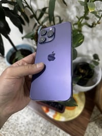 ايفون 14 برو ماكس وتر بروف كفاله الجهاز الذاكره 256 بطاريه 78 ايسم شري...