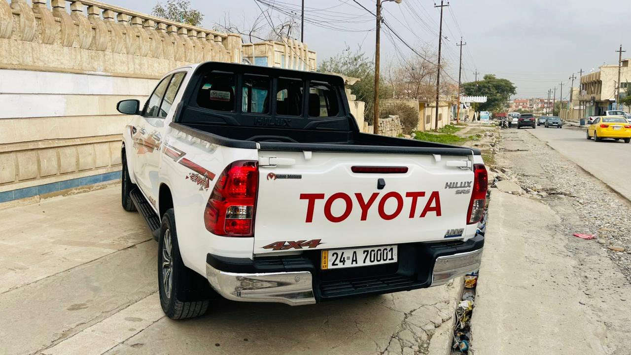 السلام عليكم بيكم تويوتا هايلوكس 2020 تبريد قطعتين شاشة وكامرة ومثبت سرعه تبريد زر لمس ماشيه 139 الف محرك كير شرط بدون فتح وبدون مشكلة رقم دهوك مميز بدون صبغ بي مكانين بارد السعر مناسب جدآ اتصل بالارقام وبيك خير وتدلل مكان السياره موصل حي اليرموك ***********
***********
